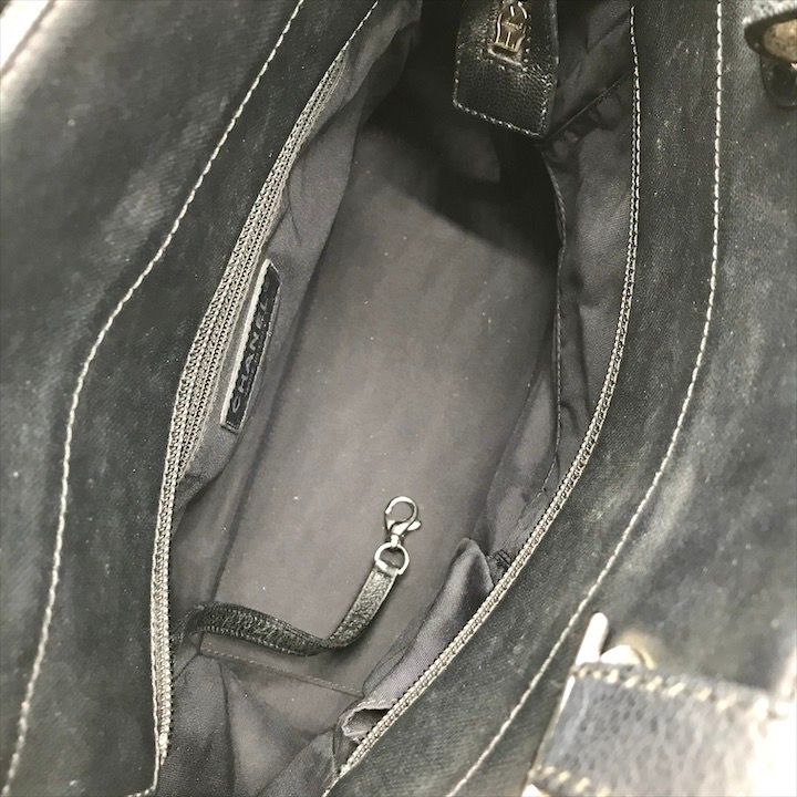 Chanel CC Logo Paris Biarritz PM Hand Bag Black Jacket — view 8