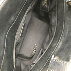 Chanel CC Logo Paris Biarritz PM Hand Bag Black Jacket — view 8
