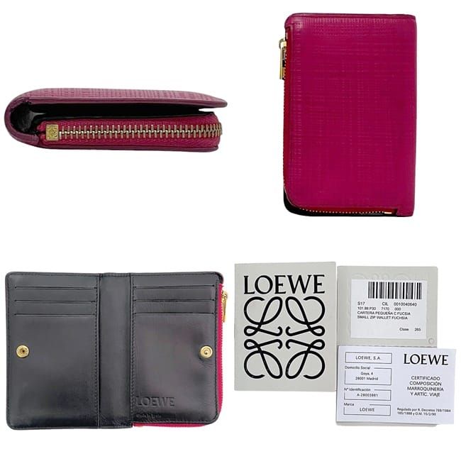 Loewe Lshape Zipper Coin Case Pink Linen 101.88 P30 — view 2