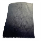 Chanel CC Logo Gradient Cashmere Large Shawl Scarf — view 8