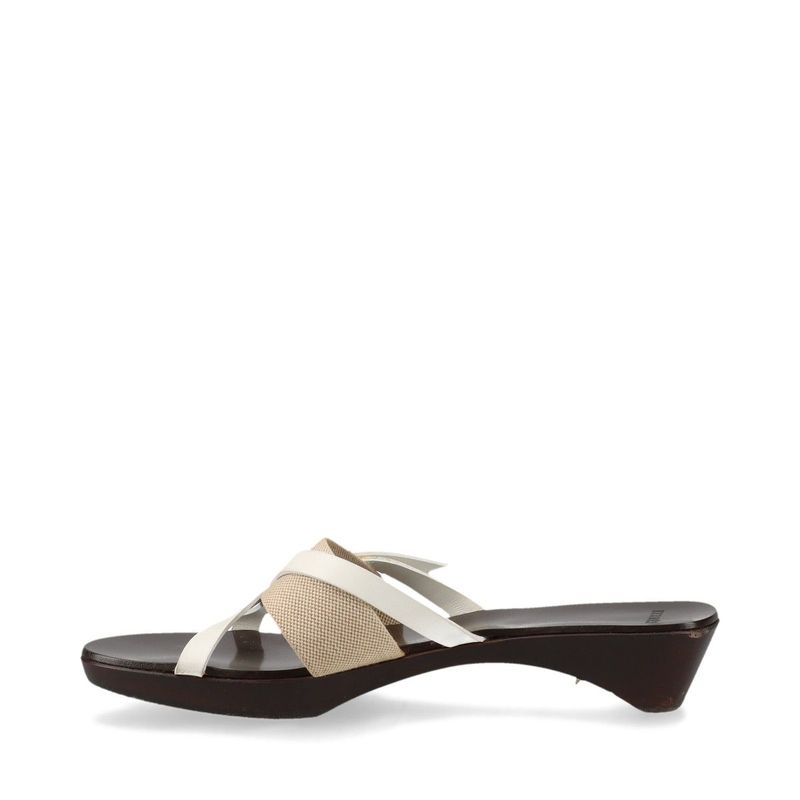 Hermes Leather Wood Sole Belt Sandals 35 Brown — view 5