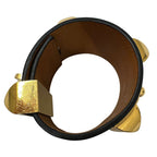 Hermes Bangle ed Collierd Chien Calf Black Gold Hardware Size XS — view 6