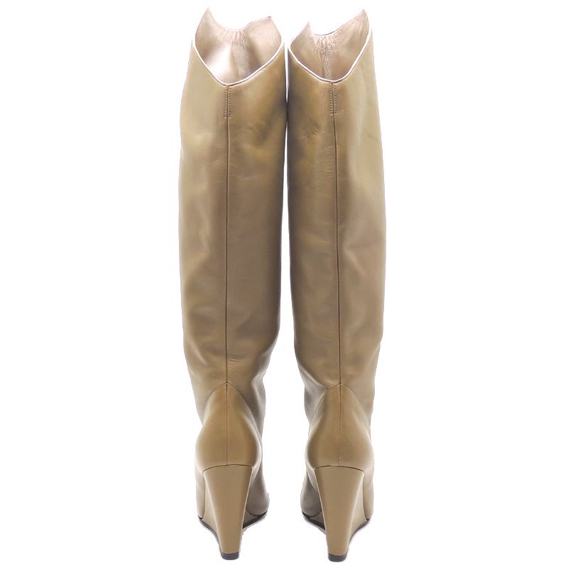 Hermes Khaki Size 23 Boots — view 4