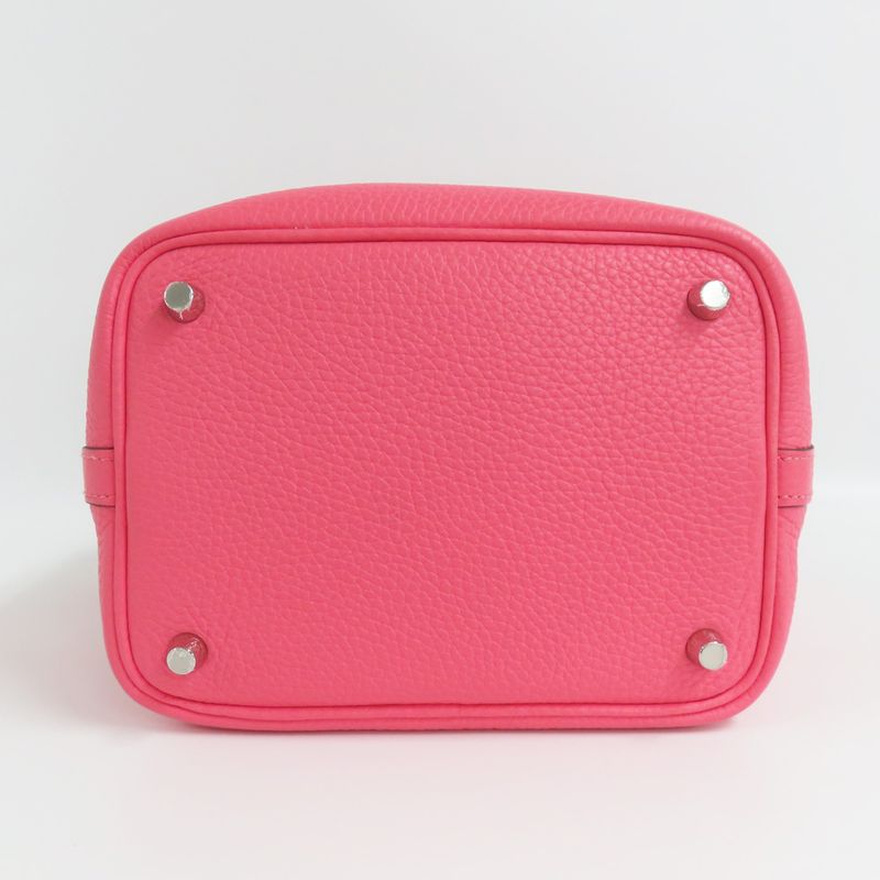 Hermes Picotin Lock PM Eclat Rose Azalea Terbatie Taurillon Clemence — view 6