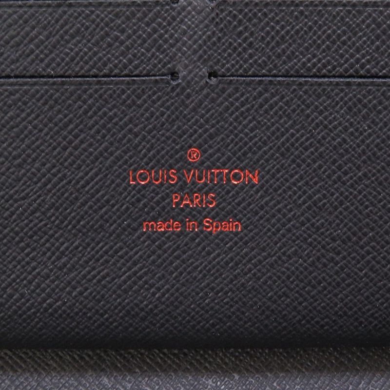 Louis Vuitton Monogram Ink Upside Down Zippy Organizer Navy Round Zipper — view 5