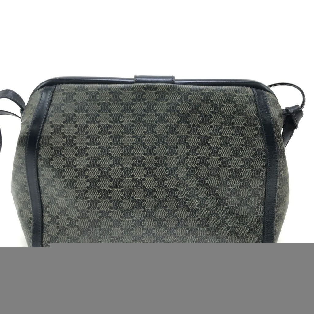 Celine Shoulder Bag Macadam Pattern Navy — view 3