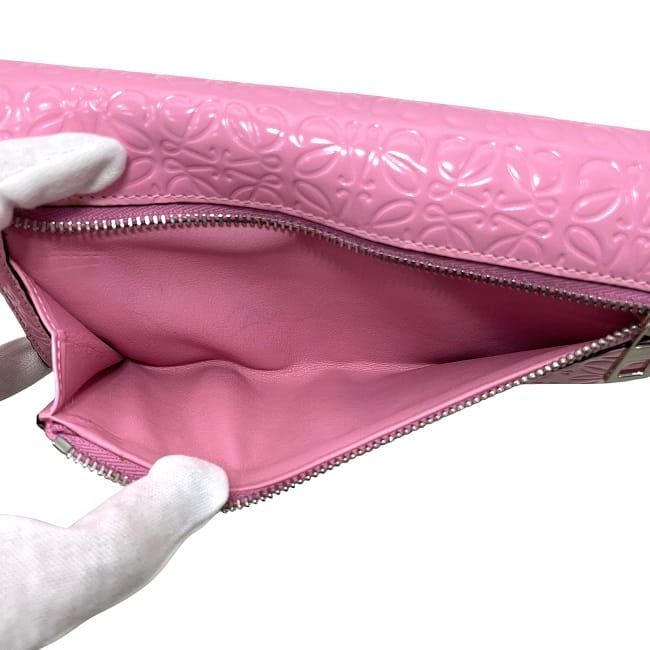 Loewe Folding Long Wallet with Pink Repeat Anagram 107.55 F11 — view 5