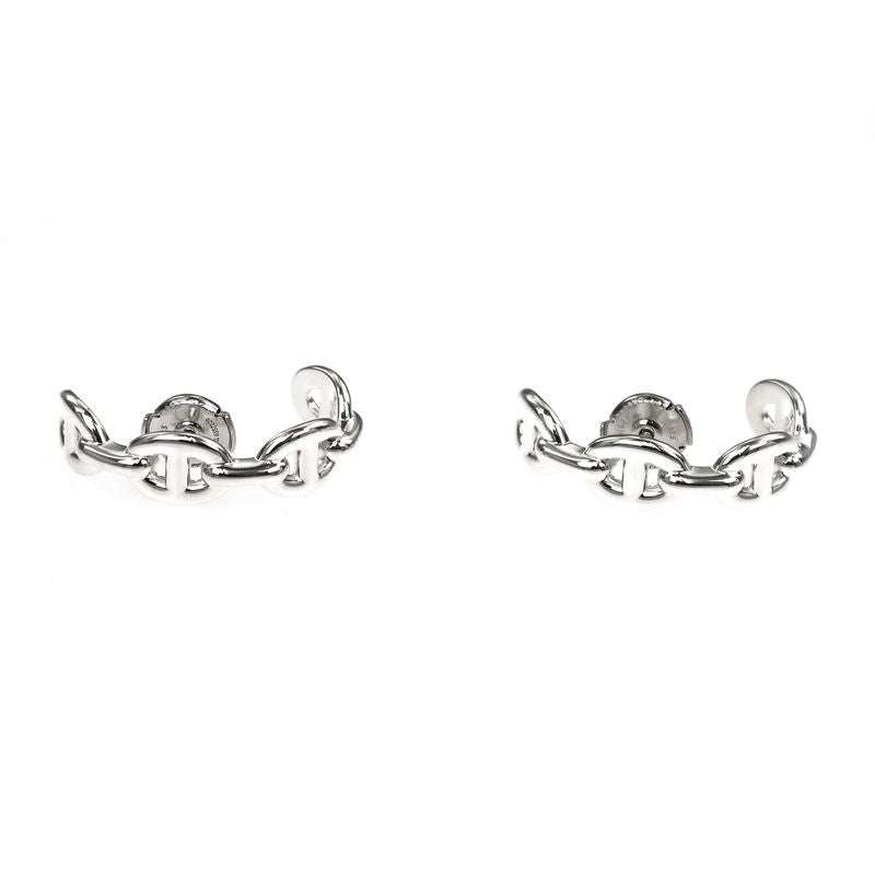 Hermes Earrings Chaine D'ancre Pair AG 925 Silver Accessories — view 5
