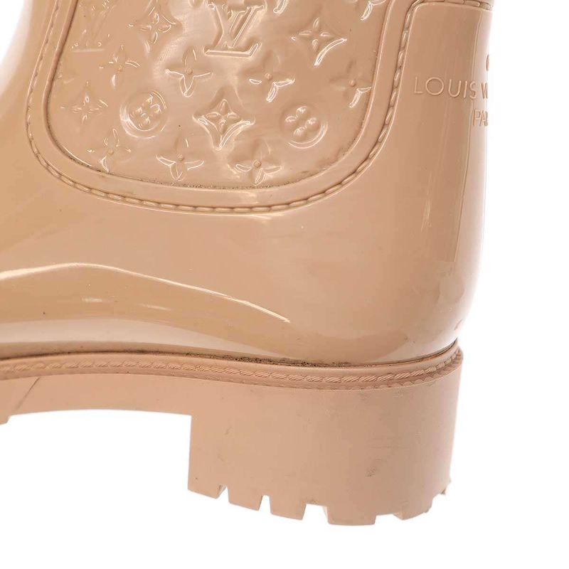 Louis Vuitton Splash Line Monogram Rain Boots Beige 37 — view 6