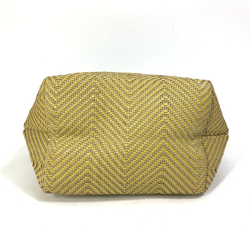 Hermes Tote Bag Cabas Chennai PM Leather Yellowish — view 5