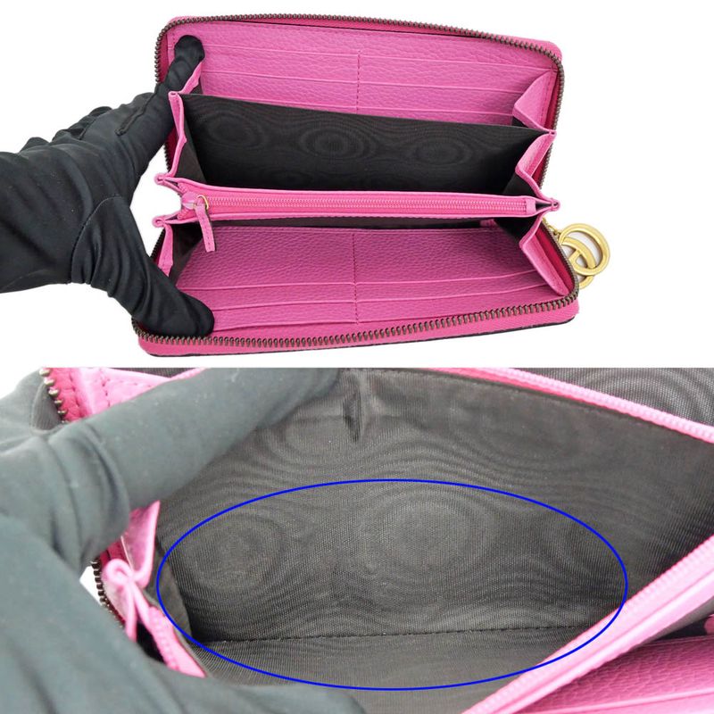 Gucci GG Marmont Zip Around 1147 Pink Long Wallet — view 6