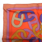 Hermes Gavroche 45 no 24 Circuit Scarf Chaine D'ancre Mauve Bois De — view 3