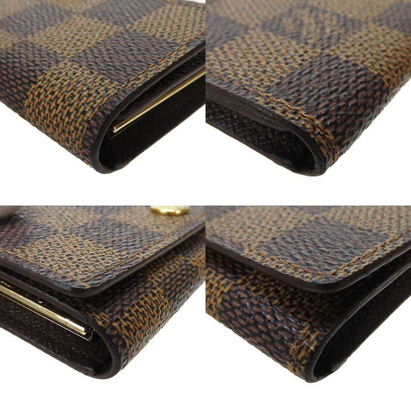 Louis Vuitton Key Case Multicles 4 Damier Canvas Brown Small Items — view 5