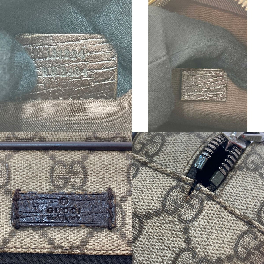 Gucci Second Bag GG Supreme Leather Coating Beige Brown — view 9