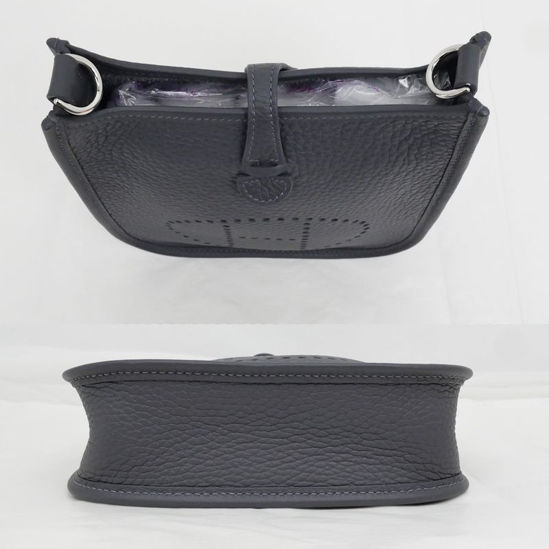 Hermes Evelyne T PM Ardoise Shoulder Bag Taurillon Clemence — view 5