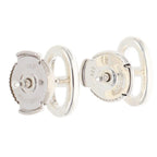 Hermes Chaine D'ancre TPM Silver Earrings — view 3