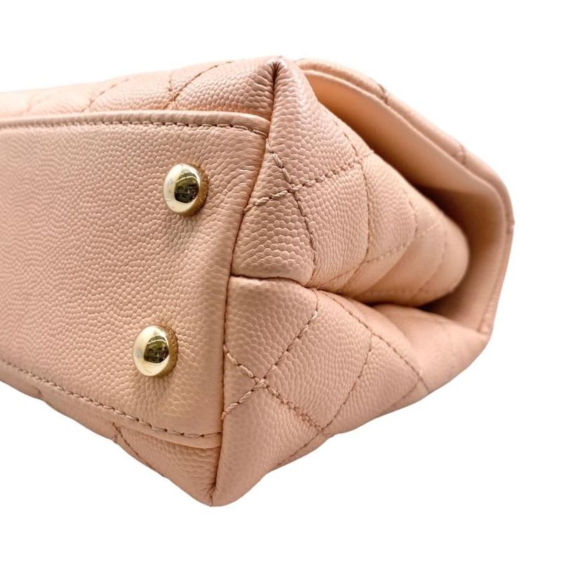 Chanel Shoulder Bag Coco Handle XXS As2215 Quilted Caviar Leather — view 6