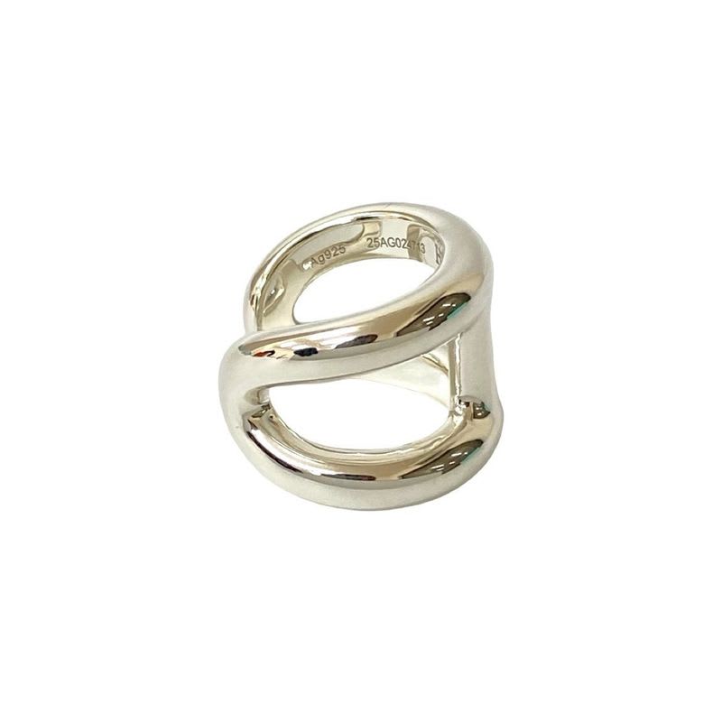 Hermes Osmozu GM Silver 925 Ring No 7 Accessories Small — view 6