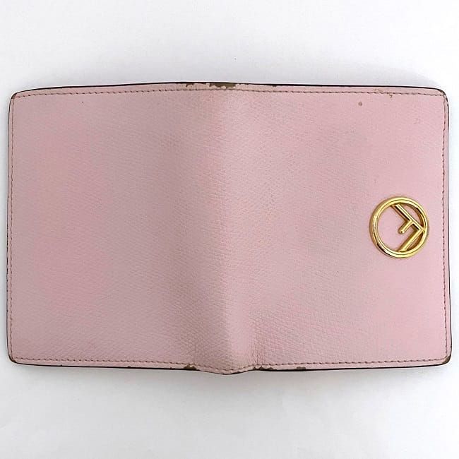 Fendi Bifold Wallet Pink Fize 8 M0387 — view 6