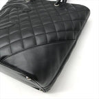 Chanel CC Logo Cambon Leather Tote Black — view 5