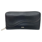 Dior Long Wallet Saddle Zip 2 Ykk h00 N Black