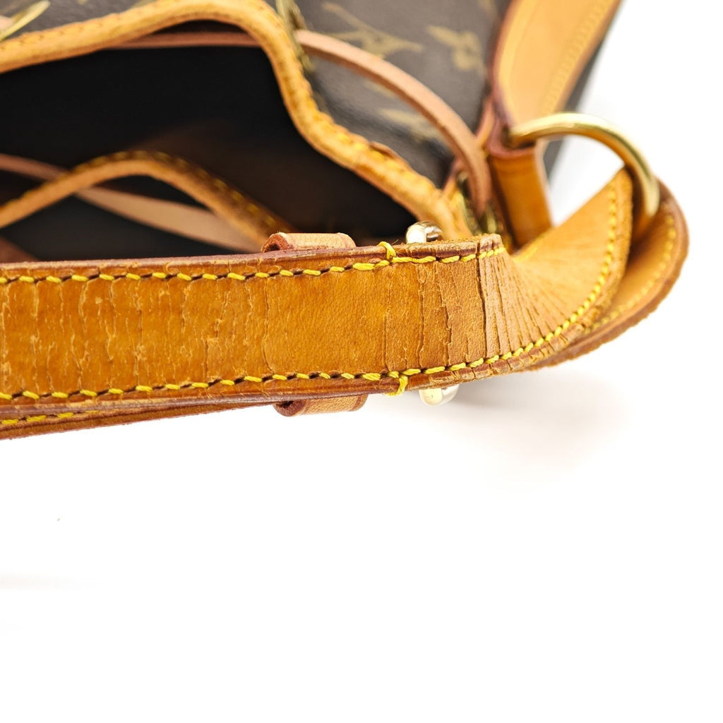 Louis Vuitton Noe Monogram Bucket Bag Brown