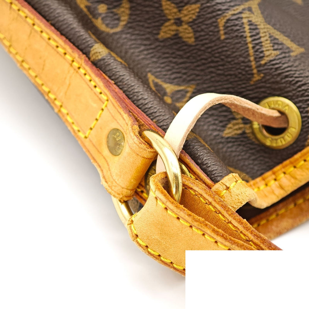 Louis Vuitton Noe Monogram Bucket Bag Brown