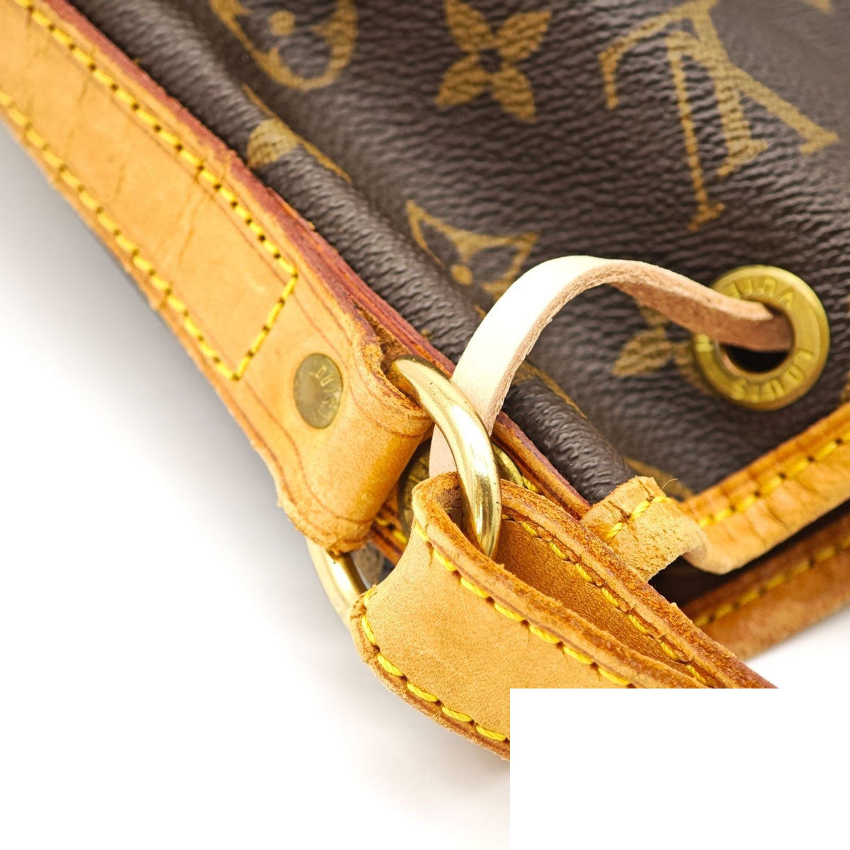 Louis Vuitton Noe Monogram Bucket Bag Brown