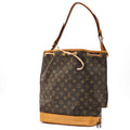 Louis Vuitton Noe Monogram Bucket Bag Brown