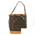 Louis Vuitton Noe Monogram Bucket Bag Brown