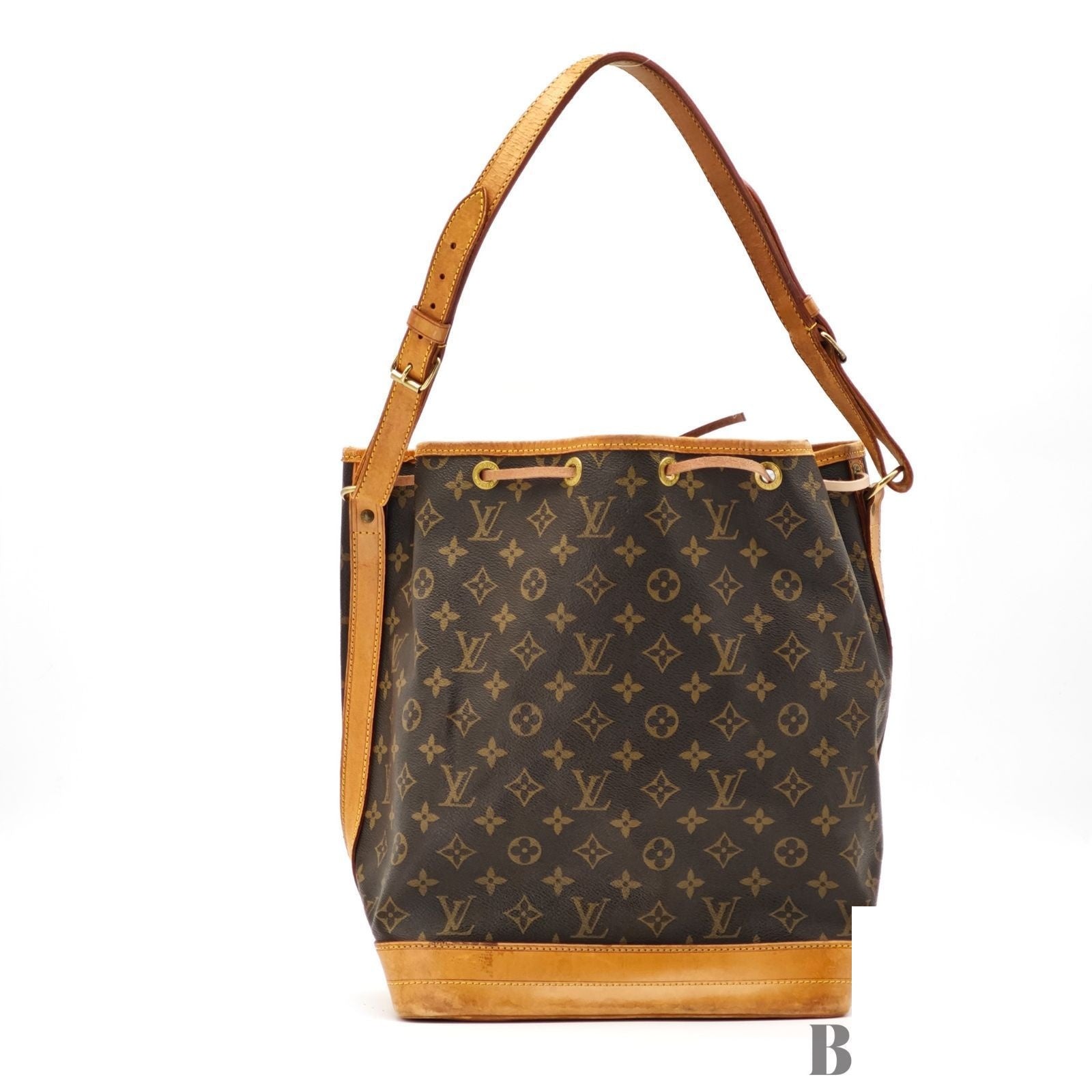Louis Vuitton Noe Monogram Bucket Bag Brown — view 3