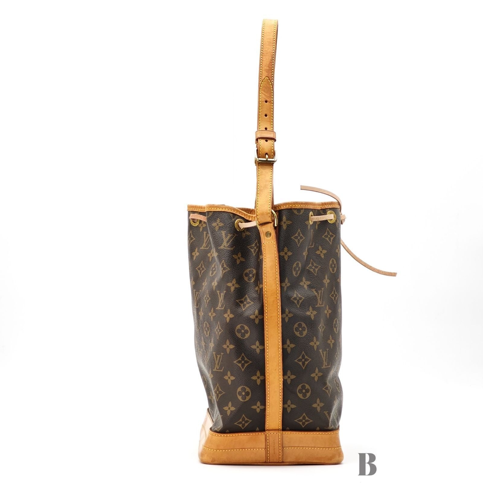 Louis Vuitton Noe Monogram Bucket Bag Brown — view 4