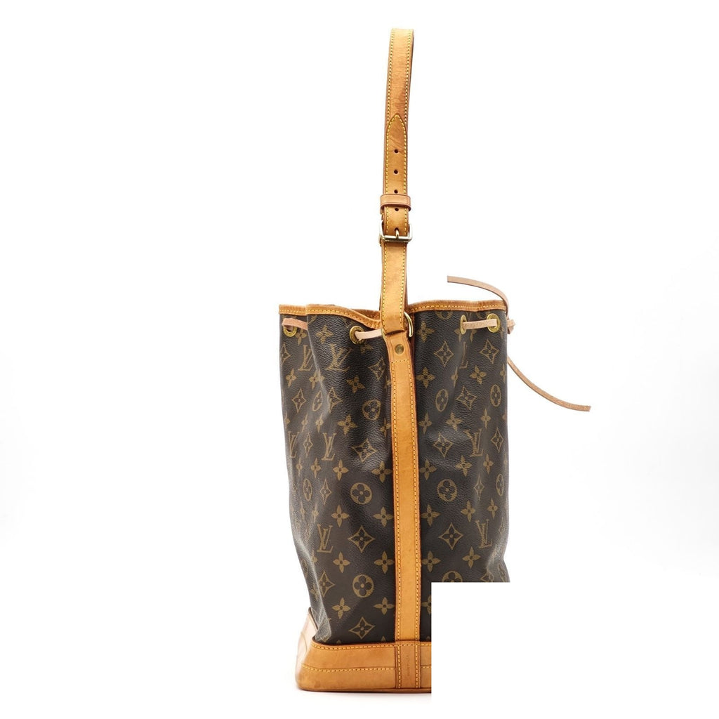Louis Vuitton Noe Monogram Bucket Bag Brown