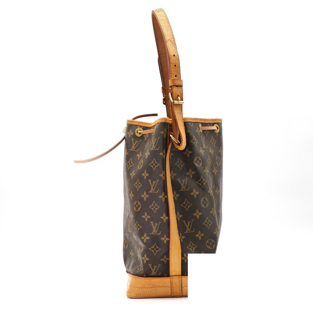 Louis Vuitton Noe Monogram Bucket Bag Brown