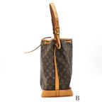 Louis Vuitton Noe Monogram Bucket Bag Brown — view 5