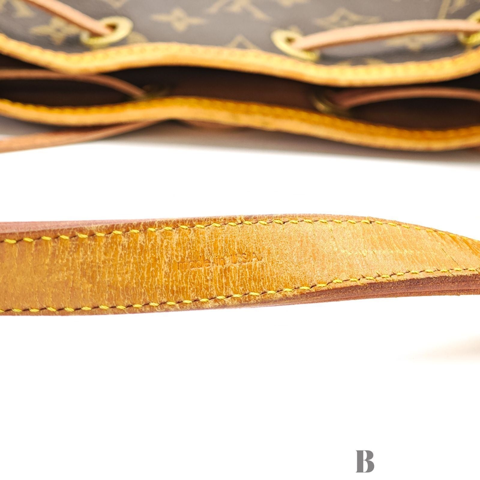 Louis Vuitton Noe Monogram Bucket Bag Brown — view 8