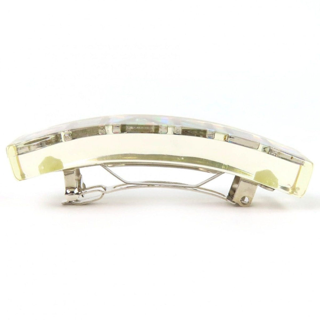 Chanel Hologram Prism Logo Barrette Hair Clip Clear — view 2