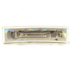 Chanel Hologram Prism Logo Barrette Hair Clip Clear — view 3