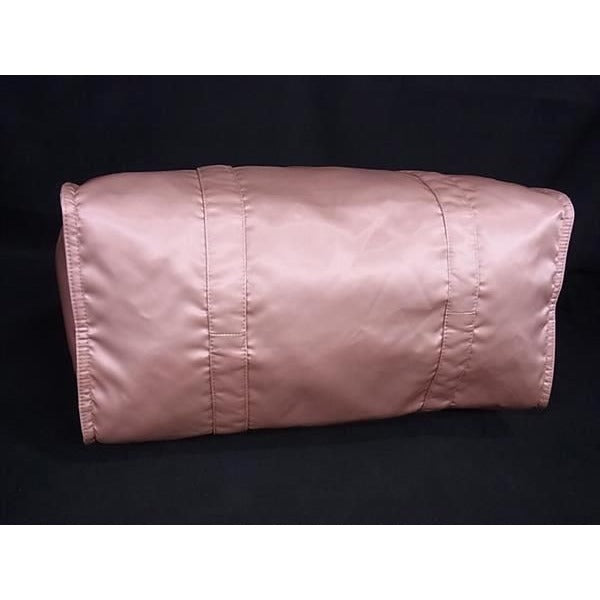 Fendi Bucket Shopping Bag Nylon Tote Pink Beige — view 6