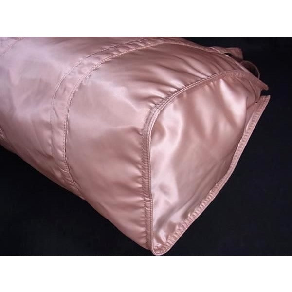 Fendi Bucket Shopping Bag Nylon Tote Pink Beige — view 7