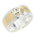 Hermes 49 18k Yellow Gold Logo Ring