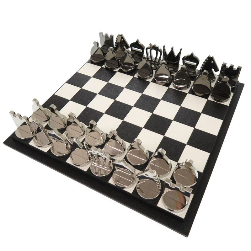 Prada Chess Set Saffiano Leather Black 2 Sg077 0651