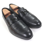 Hermes Leather Constance Logo Loafers Moccasins Black 41 — view 3