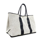 Hermes Tote Garden Party GM Toile Ash Black Silver — view 2