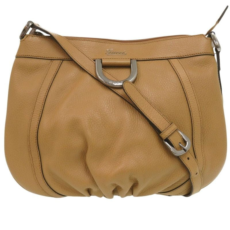 Gucci Abby Leather Camel Shoulder Bag 0362