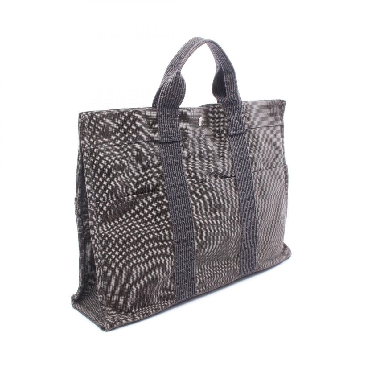 Hermes Tote Her Line MM Gray Canvas — view 2