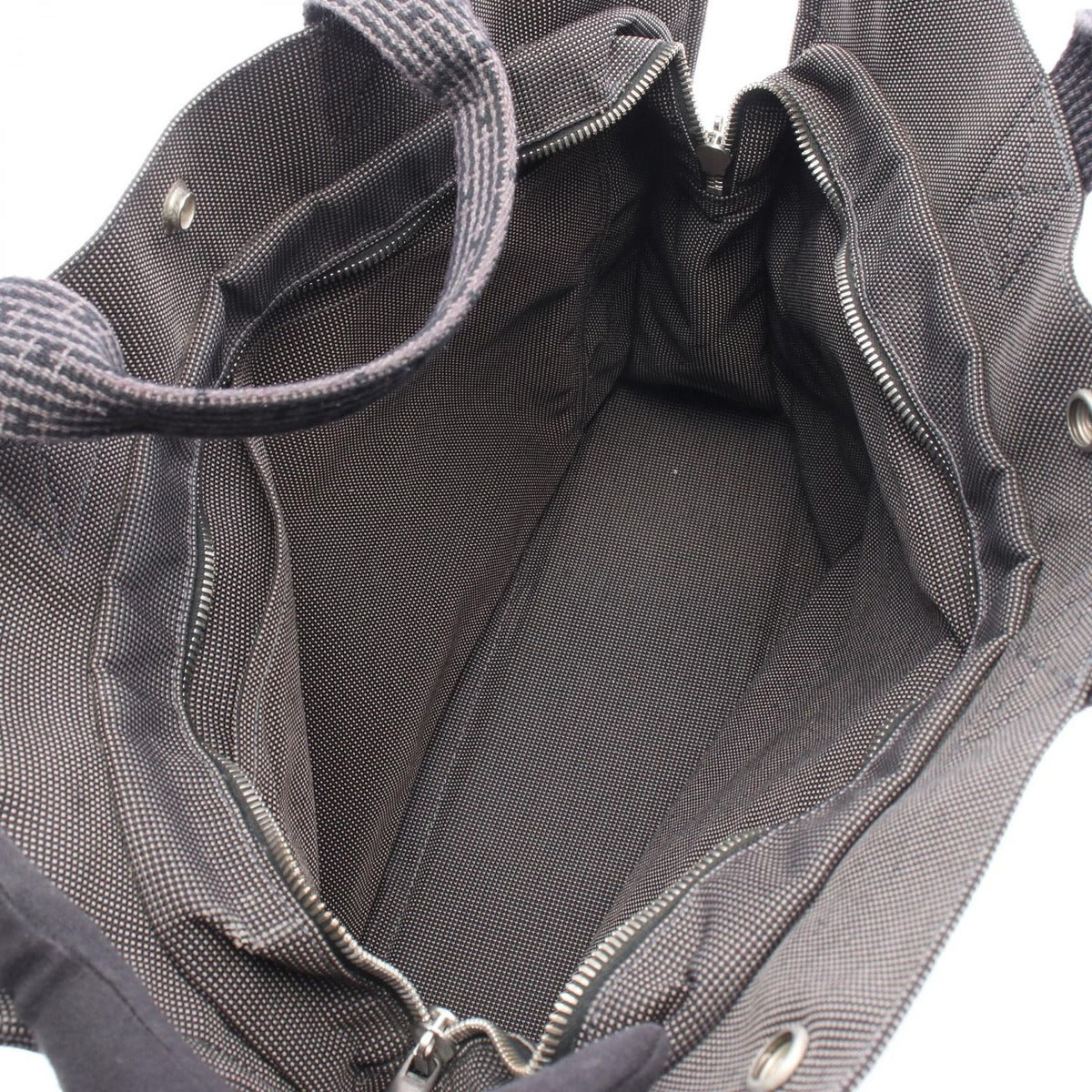 Hermes Tote Her Line MM Gray Canvas — view 3