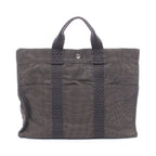 Hermes Tote Her Line MM Gray Canvas