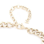 Chanel Necklace CC Logo Choker Gold Pink — view 4