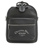 Dior 2-Way Atelier Shoulder Bag Calfskin Black Silver